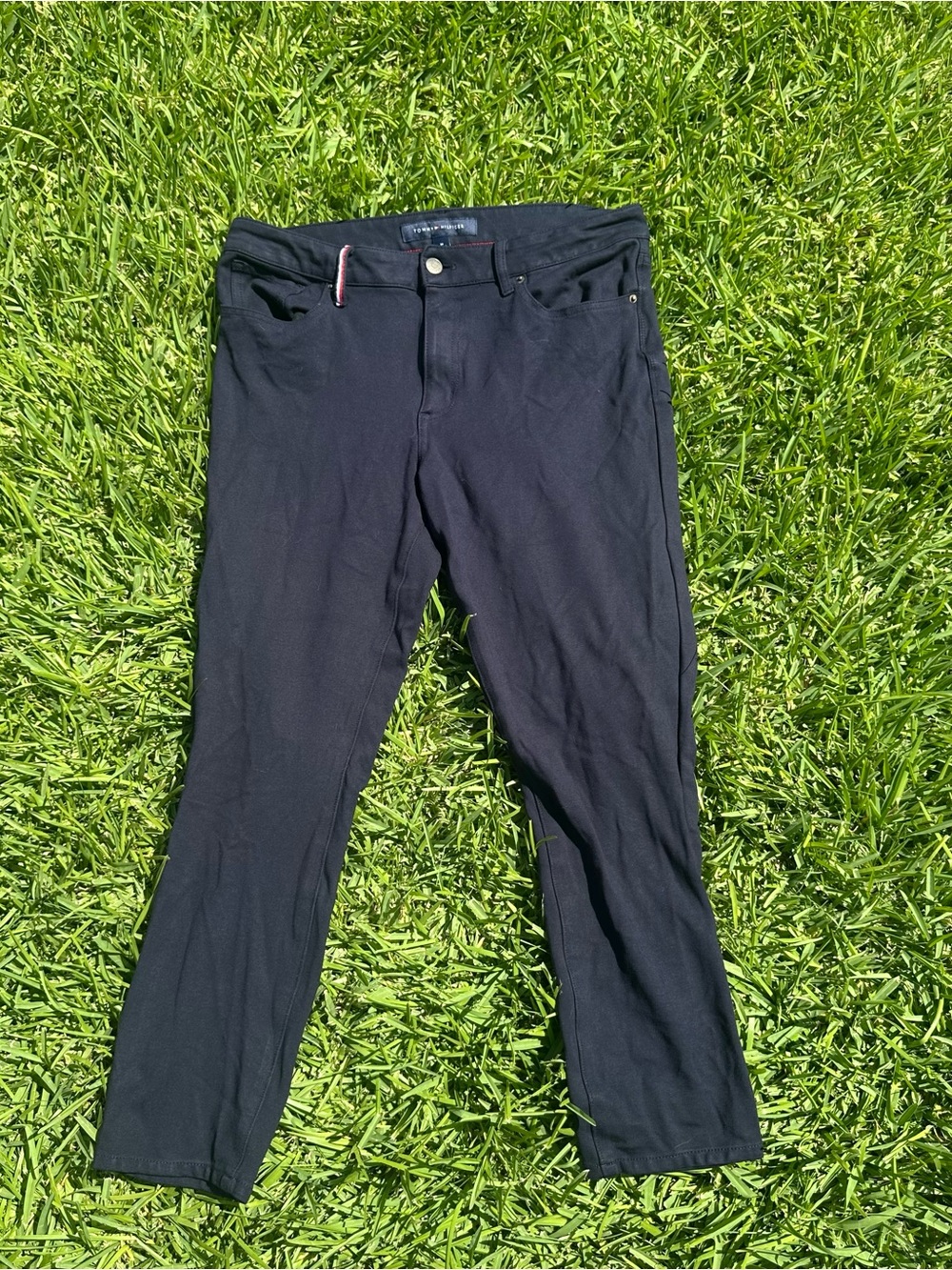 Tommy Hilfiger Navy Blue Cropped Slim Pants Size 10